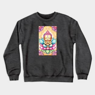 Baby Buddha Lotus Flower Crewneck Sweatshirt